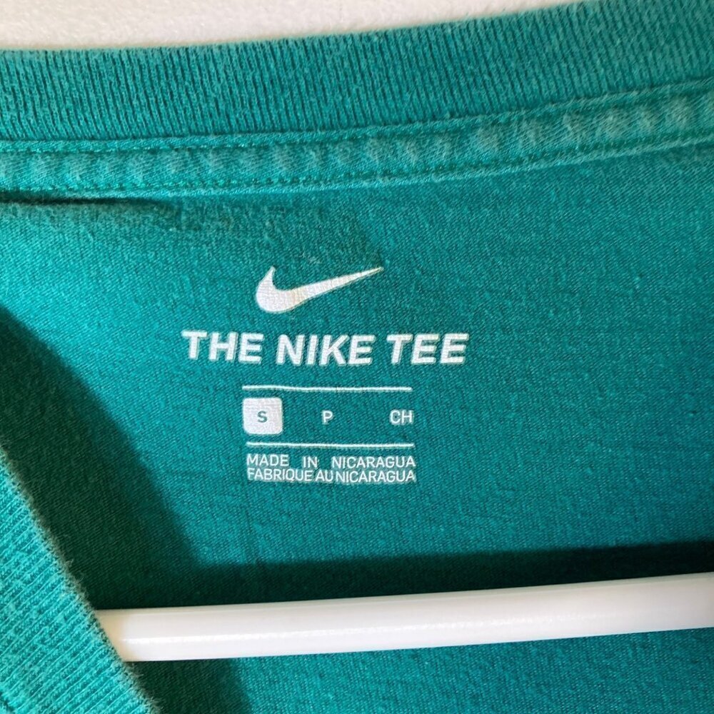 Mens The‎ Nike Tee Spellout Cotton S Green White - Picture 5 of 6